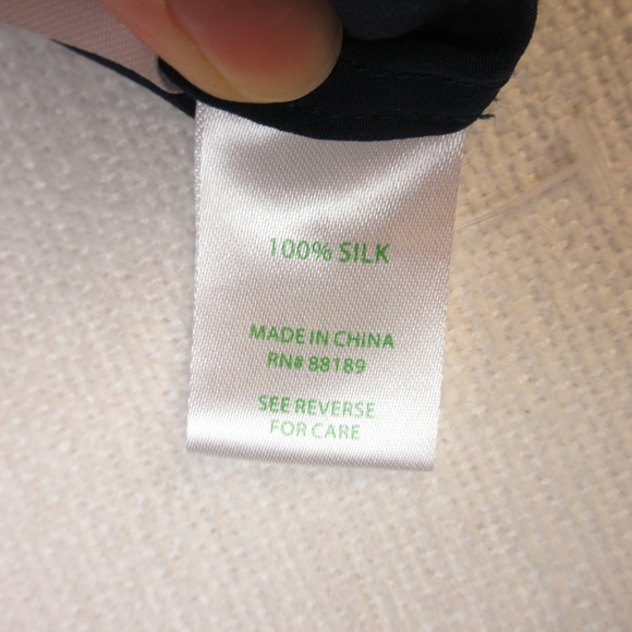 Lilly Pulitzer Navy Silk Elsa Top Size XS - Picture 7 of 11